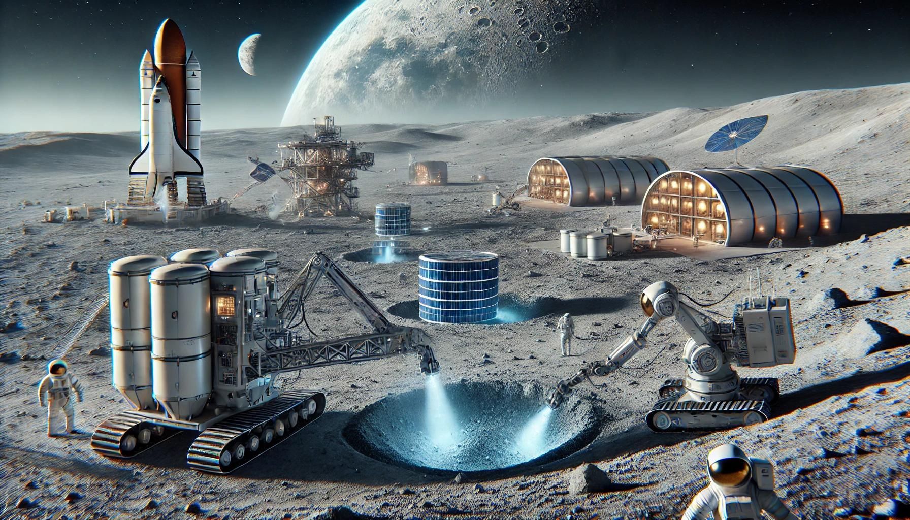 Helium-3 Mining on the Moon